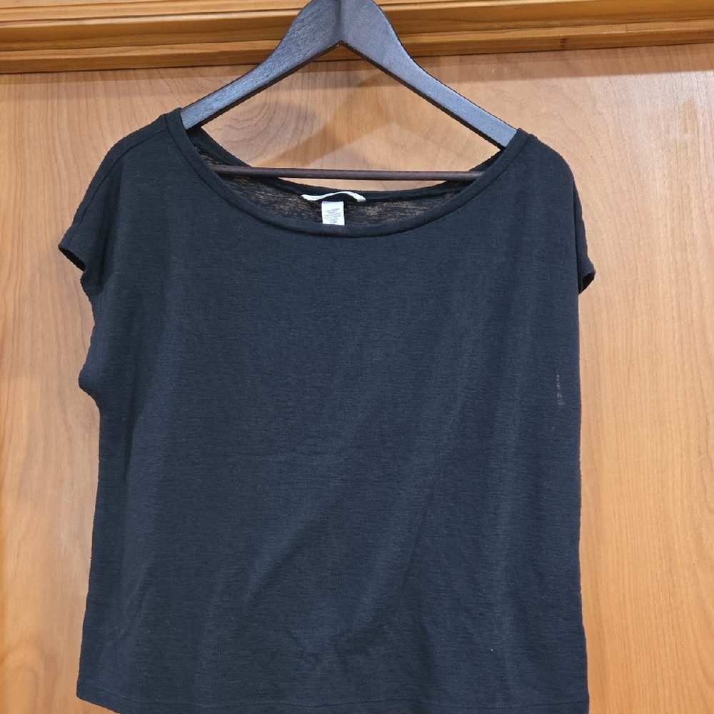 Victoria's Secret Elegant Black Short Sleeve Top